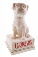 Lamp Bulldog hond I love my dog
