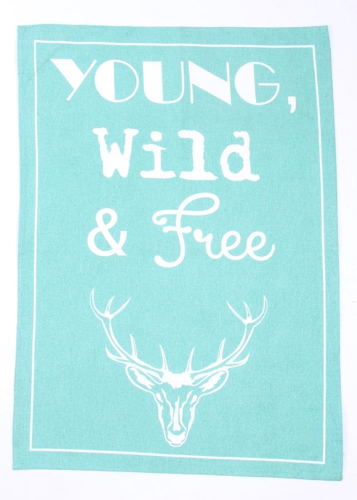 Theedoek hert young wild free